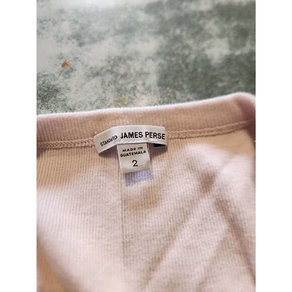 Standard James Perse Womens Ribbed Body Con Dress Light Pink  sz 2 (Small) - Picture 4 of 6